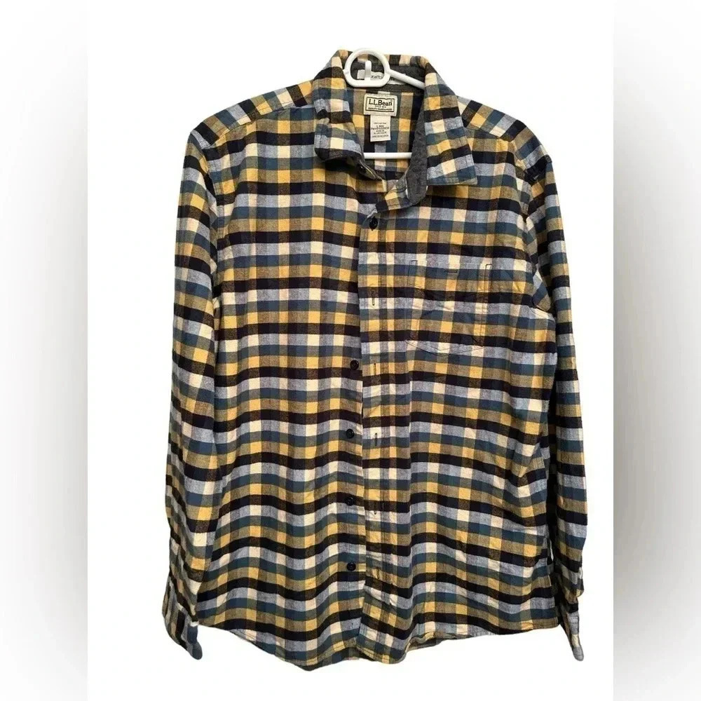 L.L. Bean flannel checked shirt